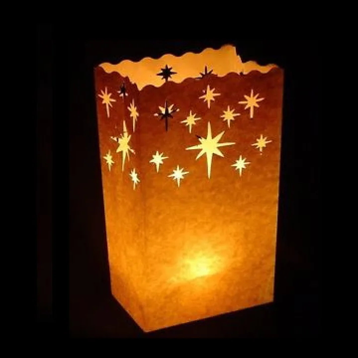 100 X Lantern Bags Tealight Candle Wedding Party Decoration Bag Christmas Love