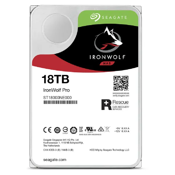 18Tb Seagate Ironwolf Pro St18000nt001 7200Rpm 256Mb *Bring-In-Warranty*