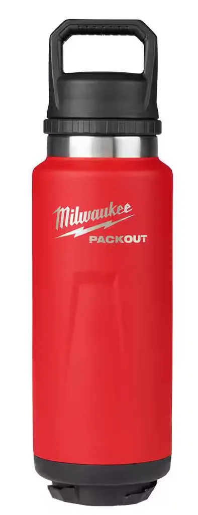 48-22-8397R Milwaukee PACKOUT 36oz Insluated Bottle w/Chug Lid - Red