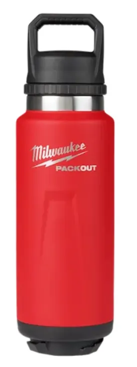 48-22-8397R Milwaukee PACKOUT 36oz Insluated Bottle w/Chug Lid - Red