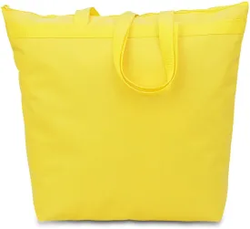 600 denier polyester large tote - bright yellow Case of 48