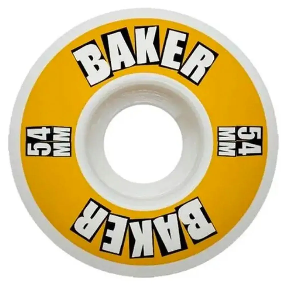 BAKER BRAND LOGO YELLOW WHEELS - 54MM