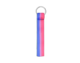 Bisexual Flag Lanyard Style Keychains