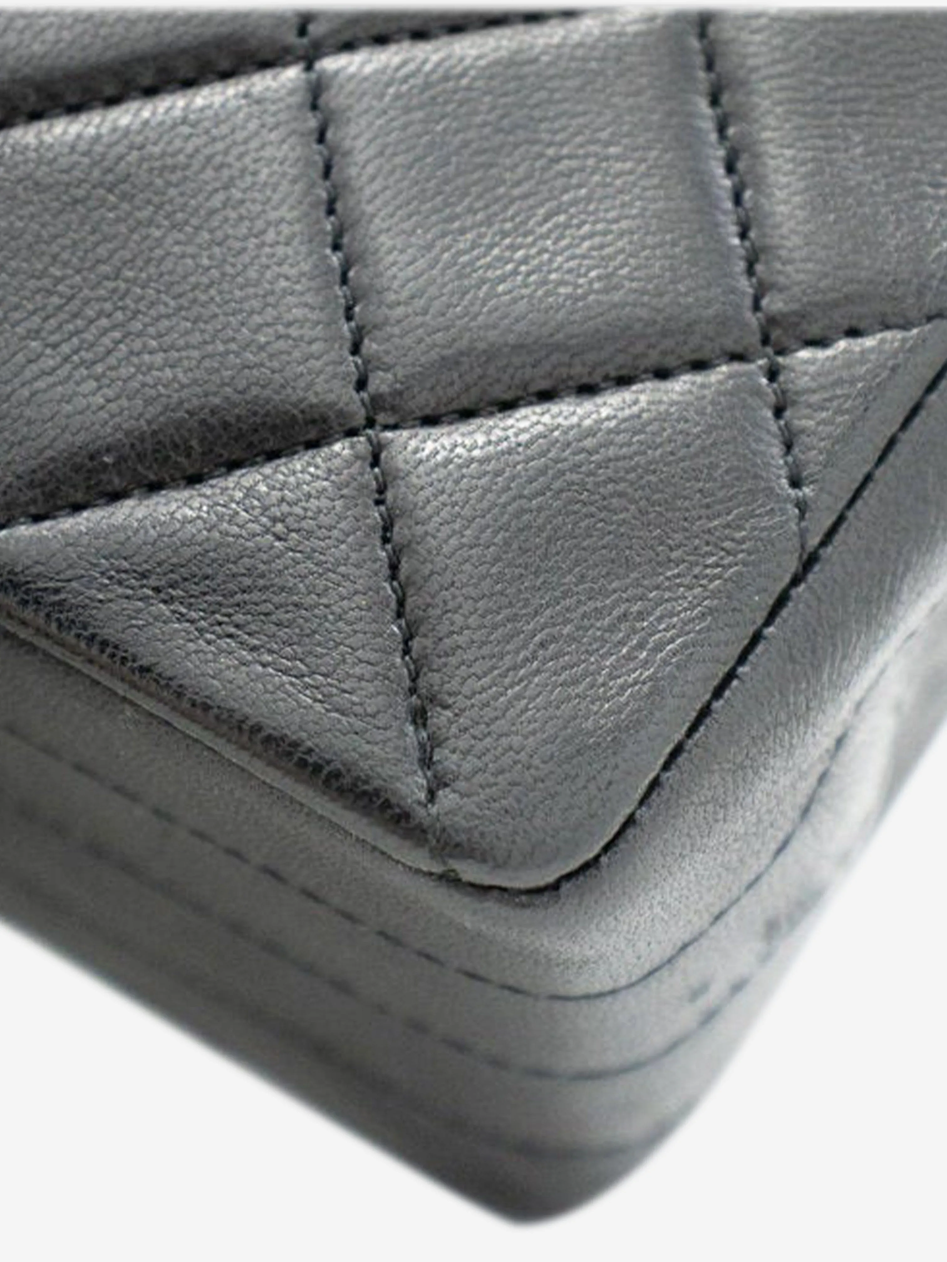 Black vintage 1986 lambskin medium Half Moon bag