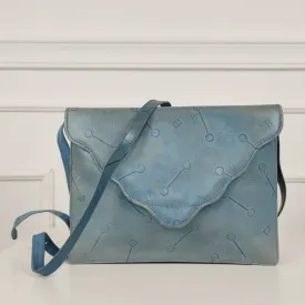 Borsa vintage Fendi pelle azzurra