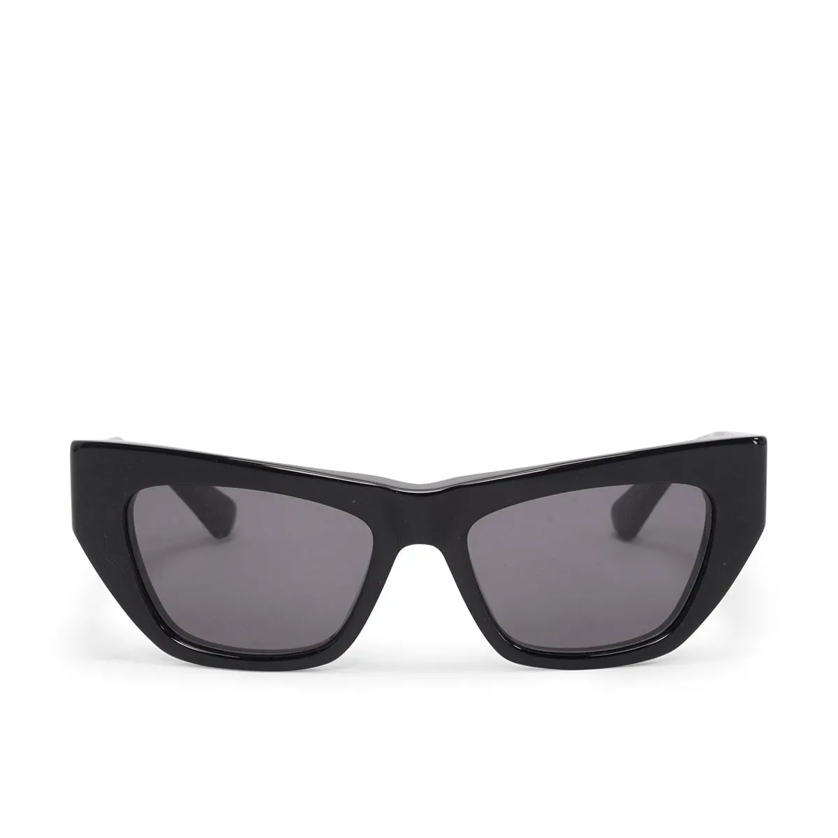 Bottega Veneta Black Angle Cat Eye Sunglasses