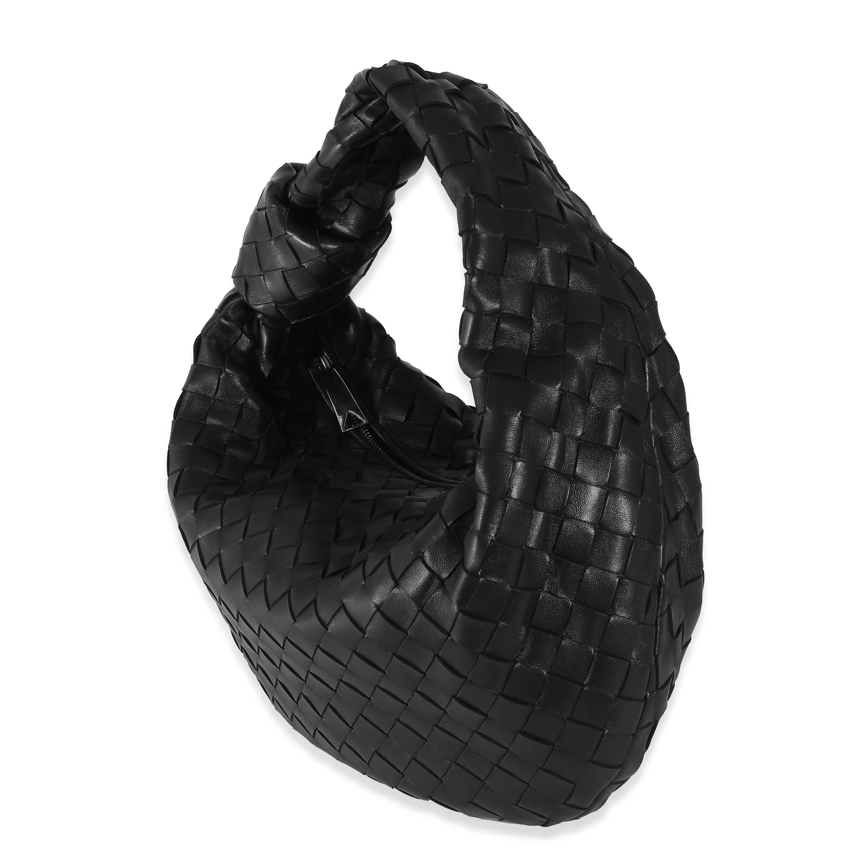 Bottega Veneta Black Intrecciato Lambskin Teen Jodie