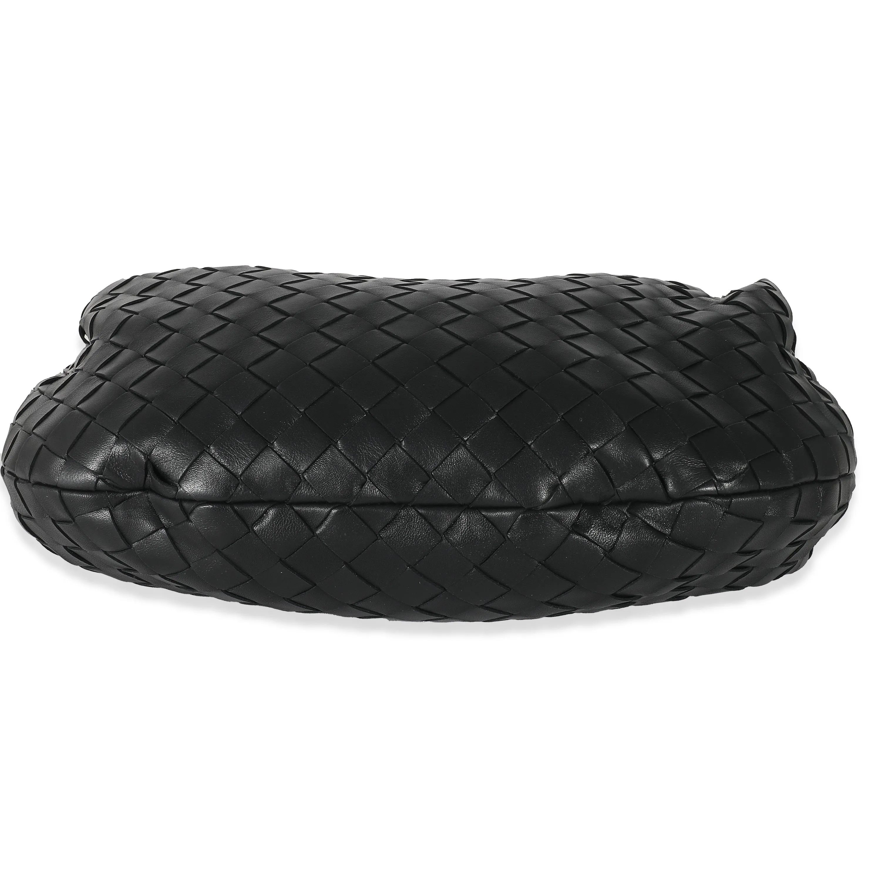 Bottega Veneta Black Intrecciato Lambskin Teen Jodie