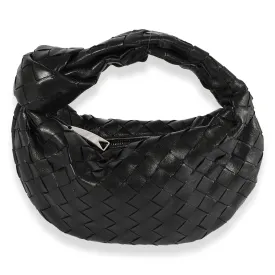 Bottega Veneta Black Intrecciato Leather Mini Jodie