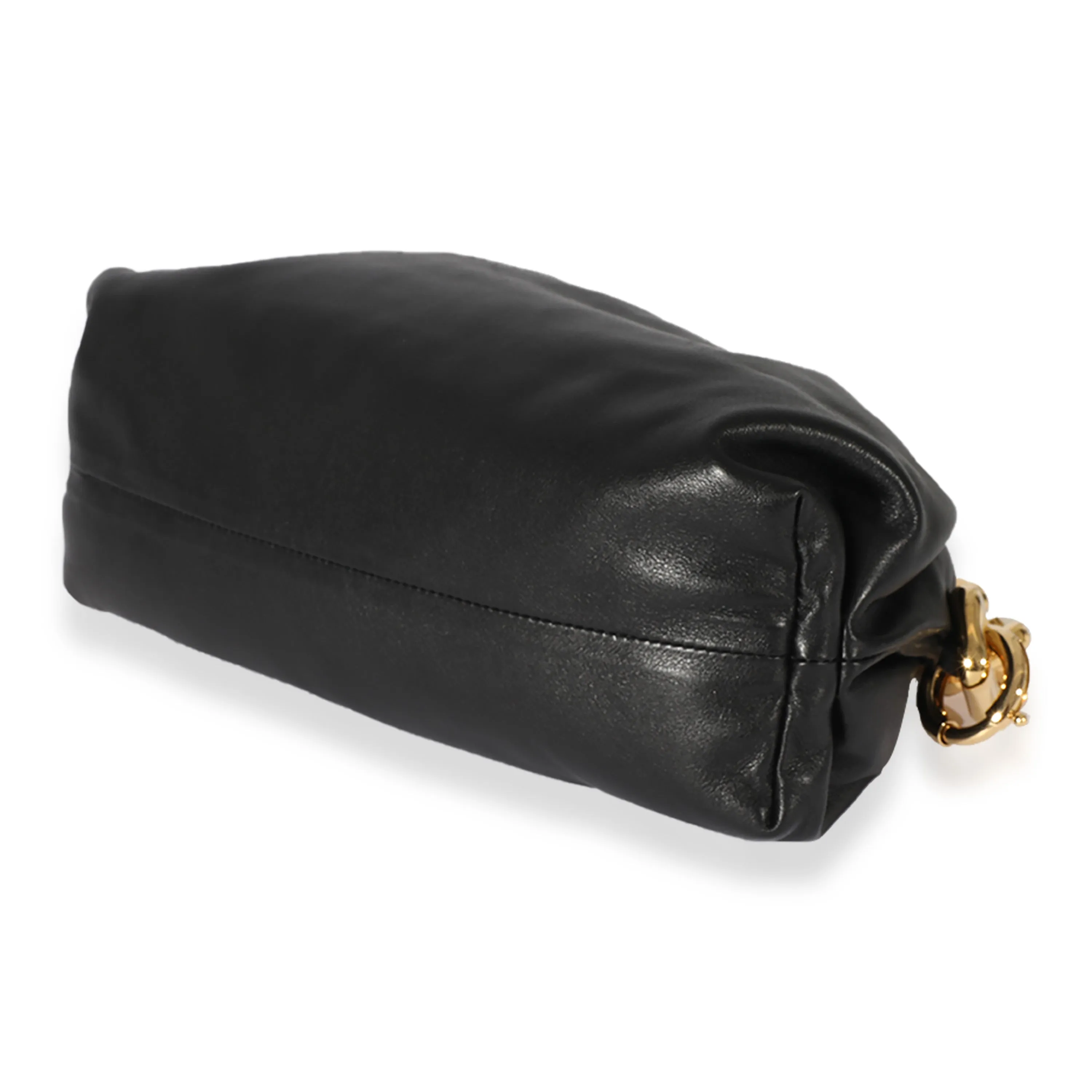 Bottega Veneta Black Lambskin Chain Pouch