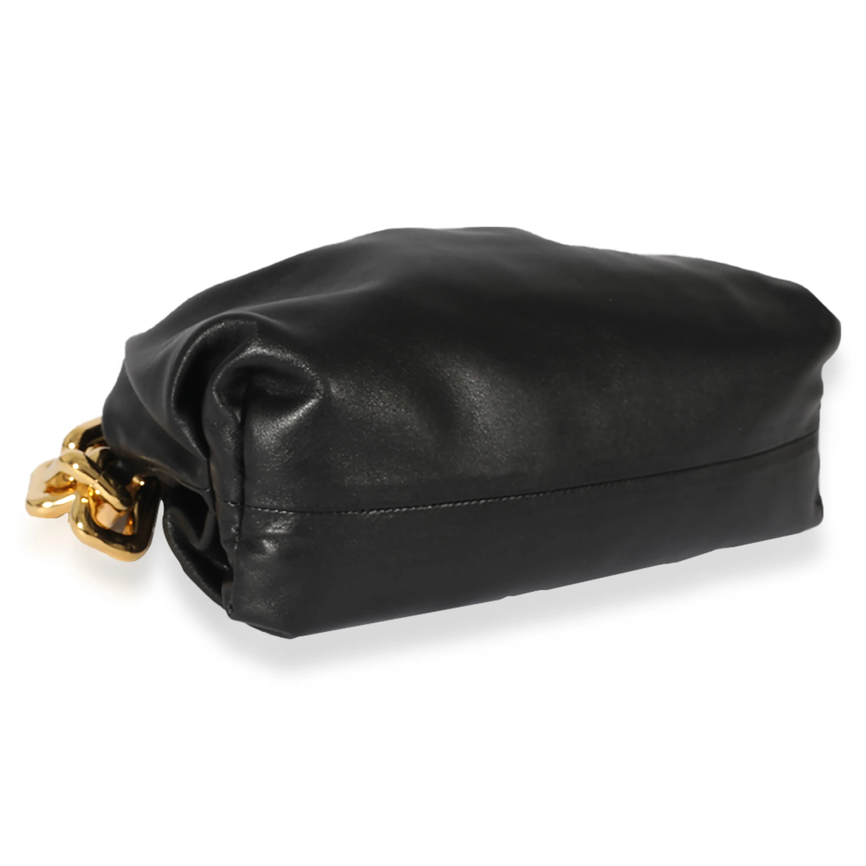 Bottega Veneta Black Lambskin Chain Pouch