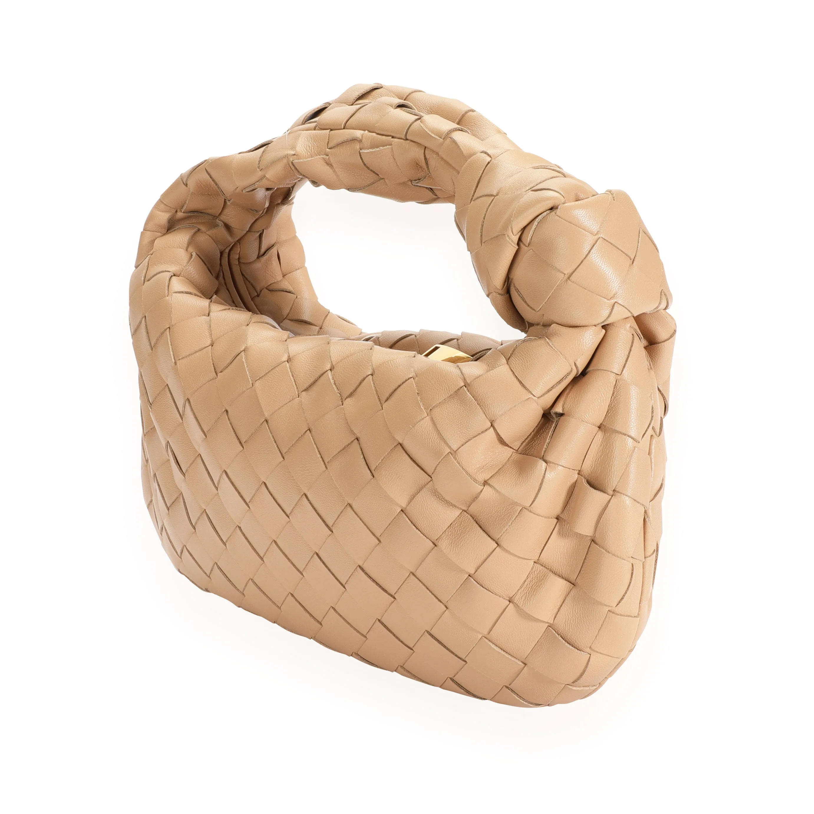 Bottega Veneta Cipria Intrecciato Leather Mini Jodie Bag