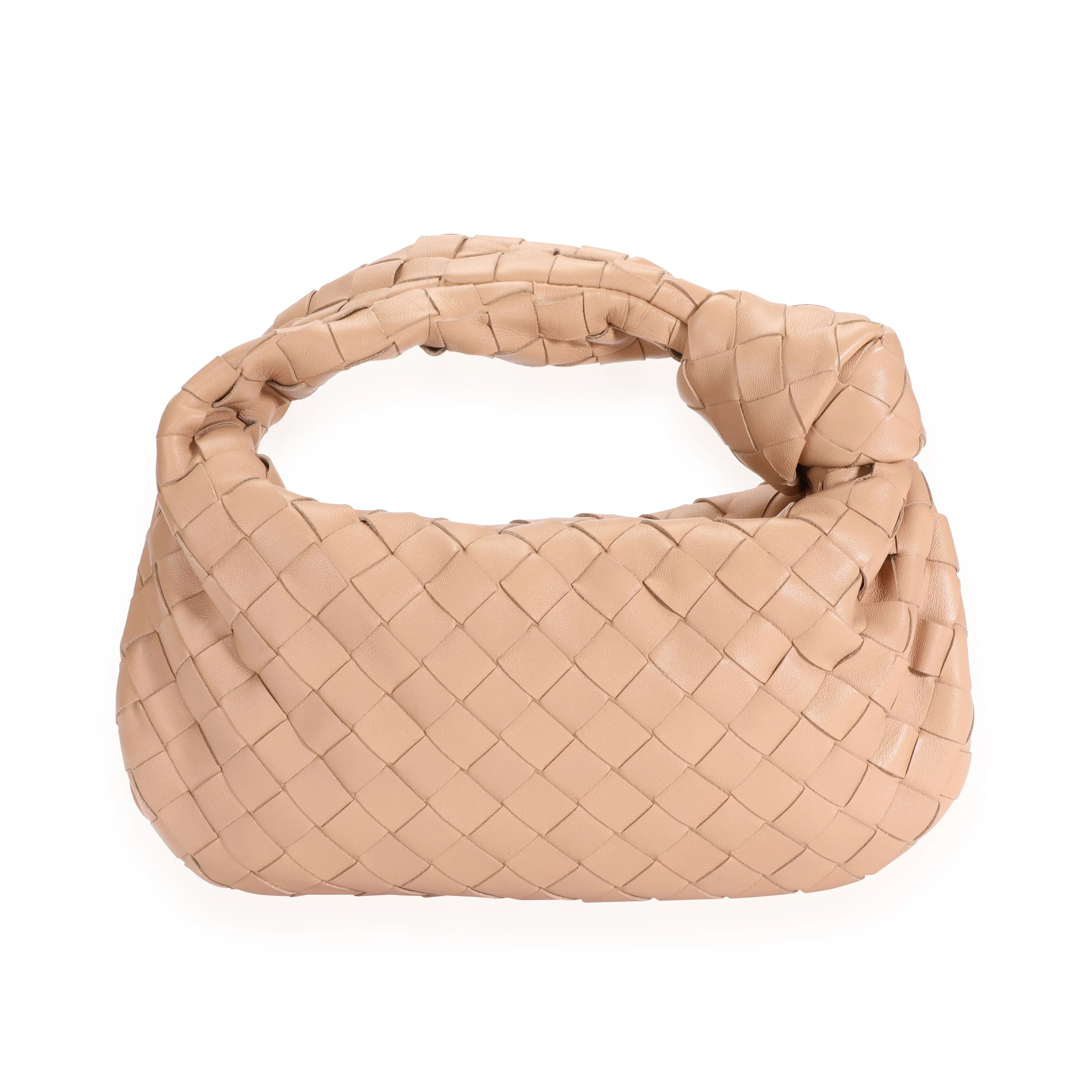 Bottega Veneta Cipria Intrecciato Leather Mini Jodie Bag