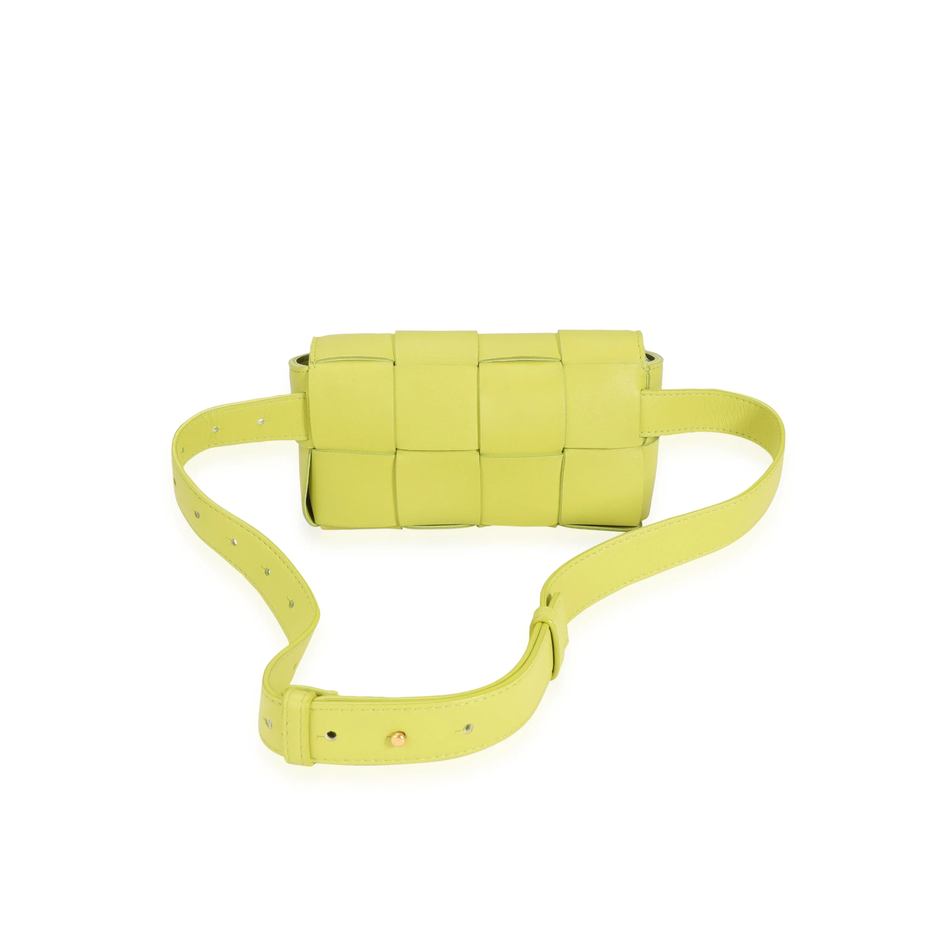 Bottega Veneta Kiwi Intrecciato Nappa Leather Mini Cassette Belt Bag