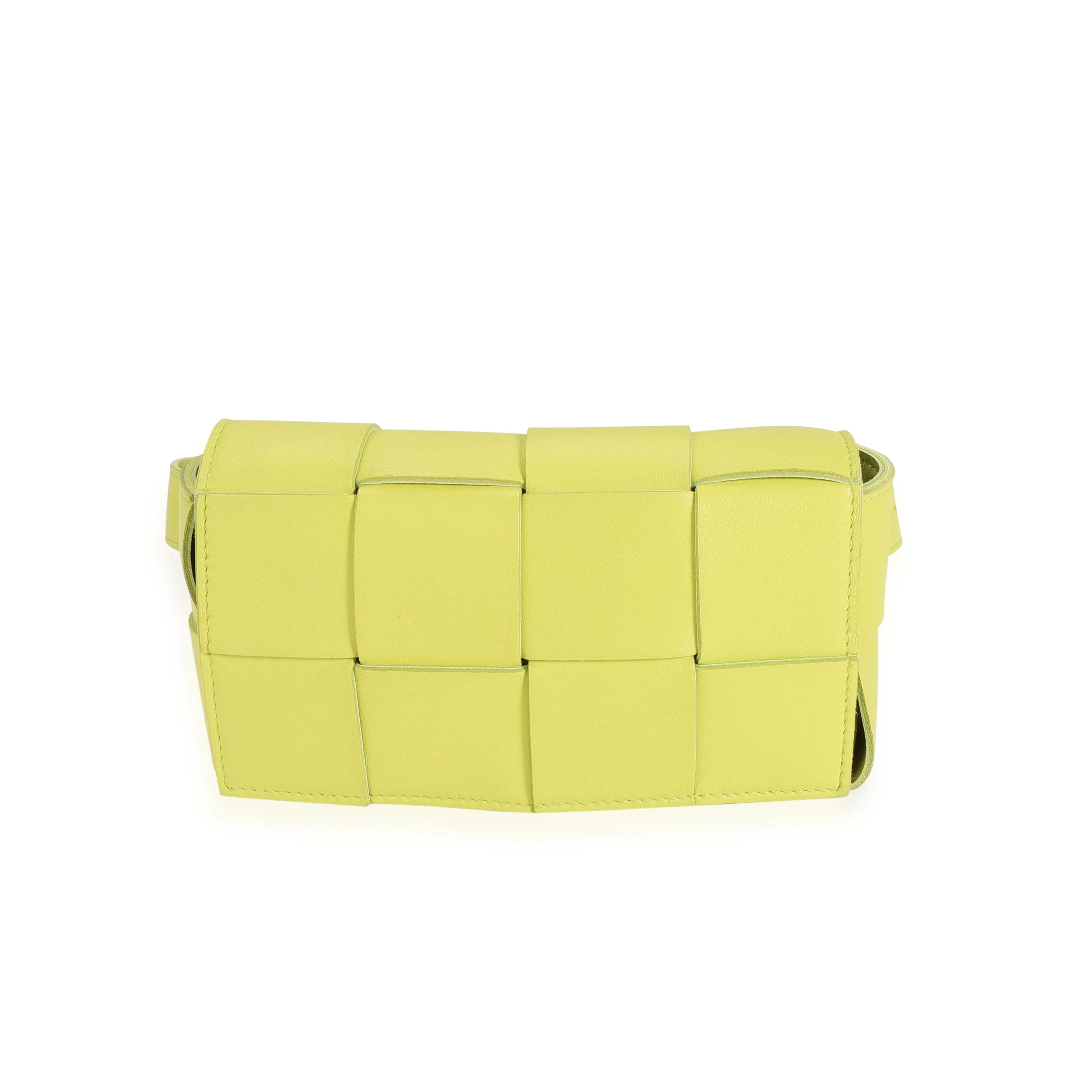 Bottega Veneta Kiwi Intrecciato Nappa Leather Mini Cassette Belt Bag