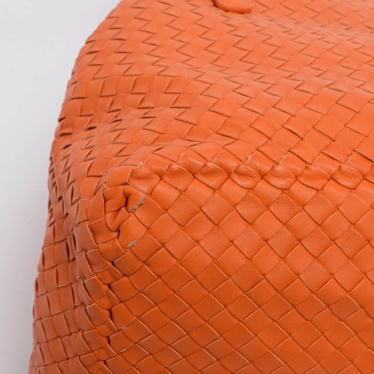 Bottega Veneta Orange Intrecciato Tote