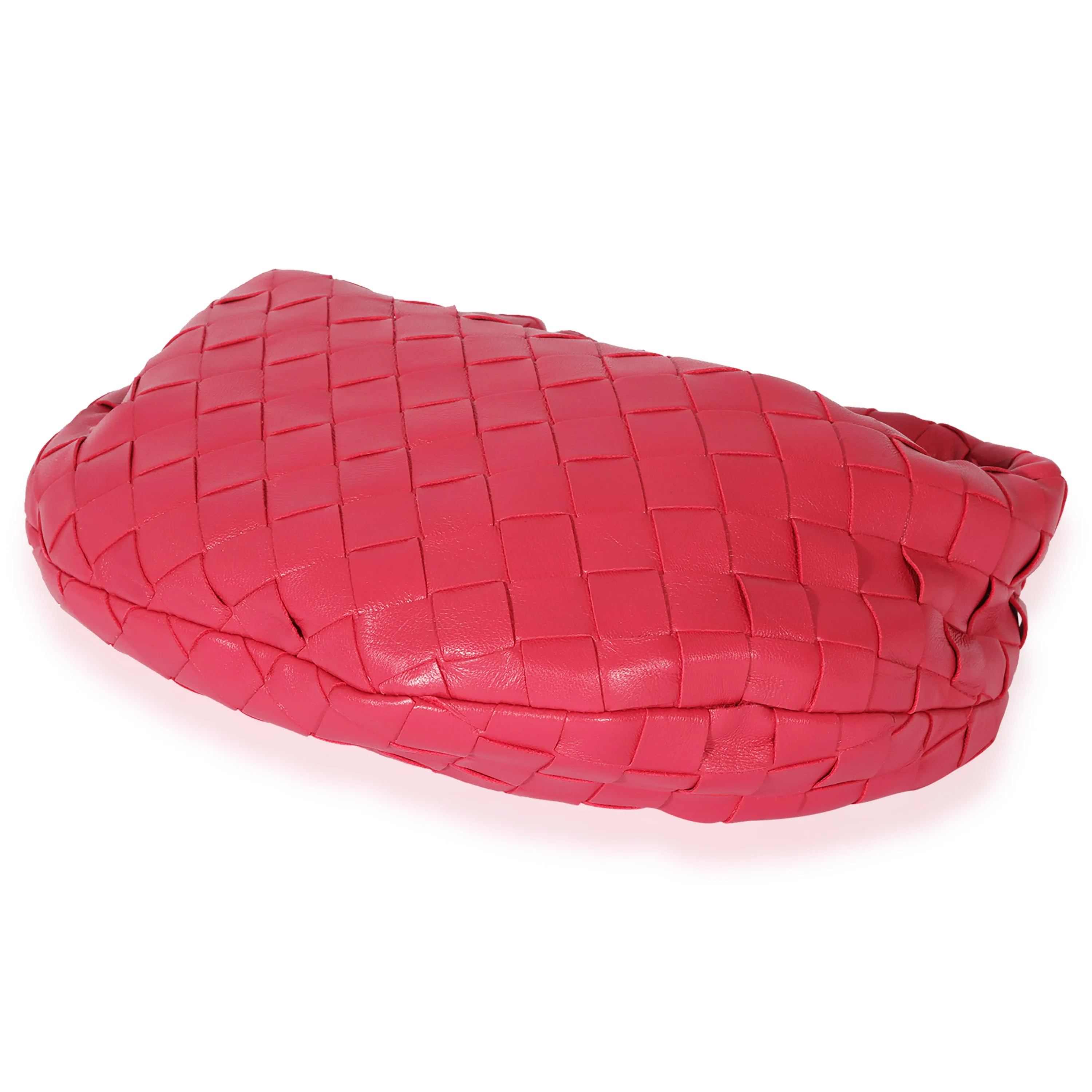 Bottega Veneta Pink Intrecciato Leather Jodie