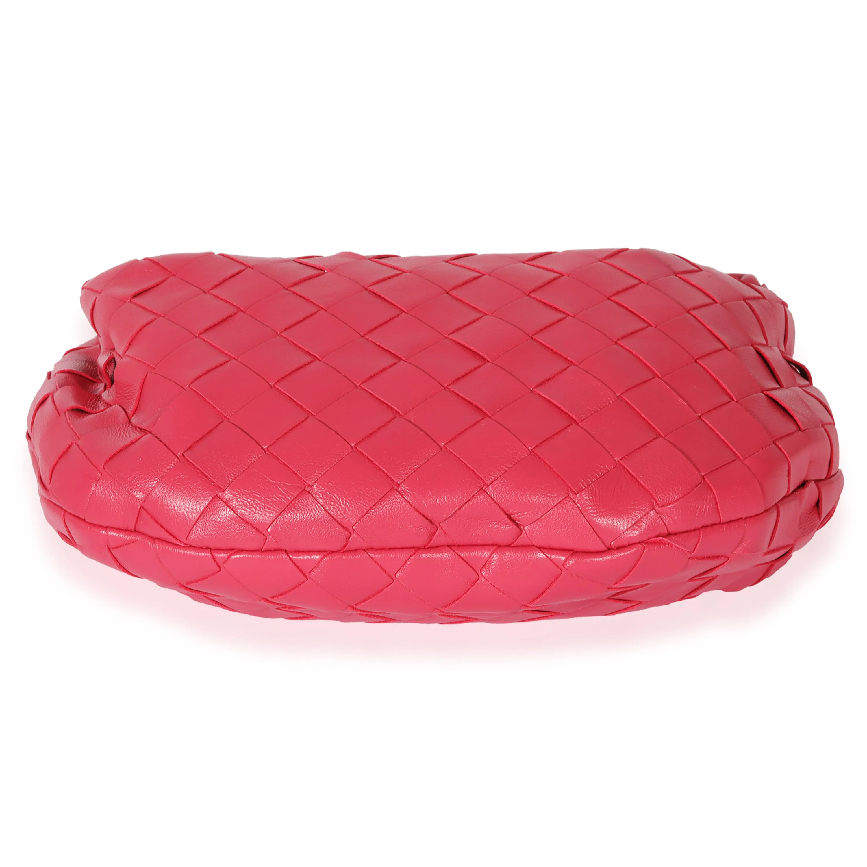 Bottega Veneta Pink Intrecciato Leather Jodie