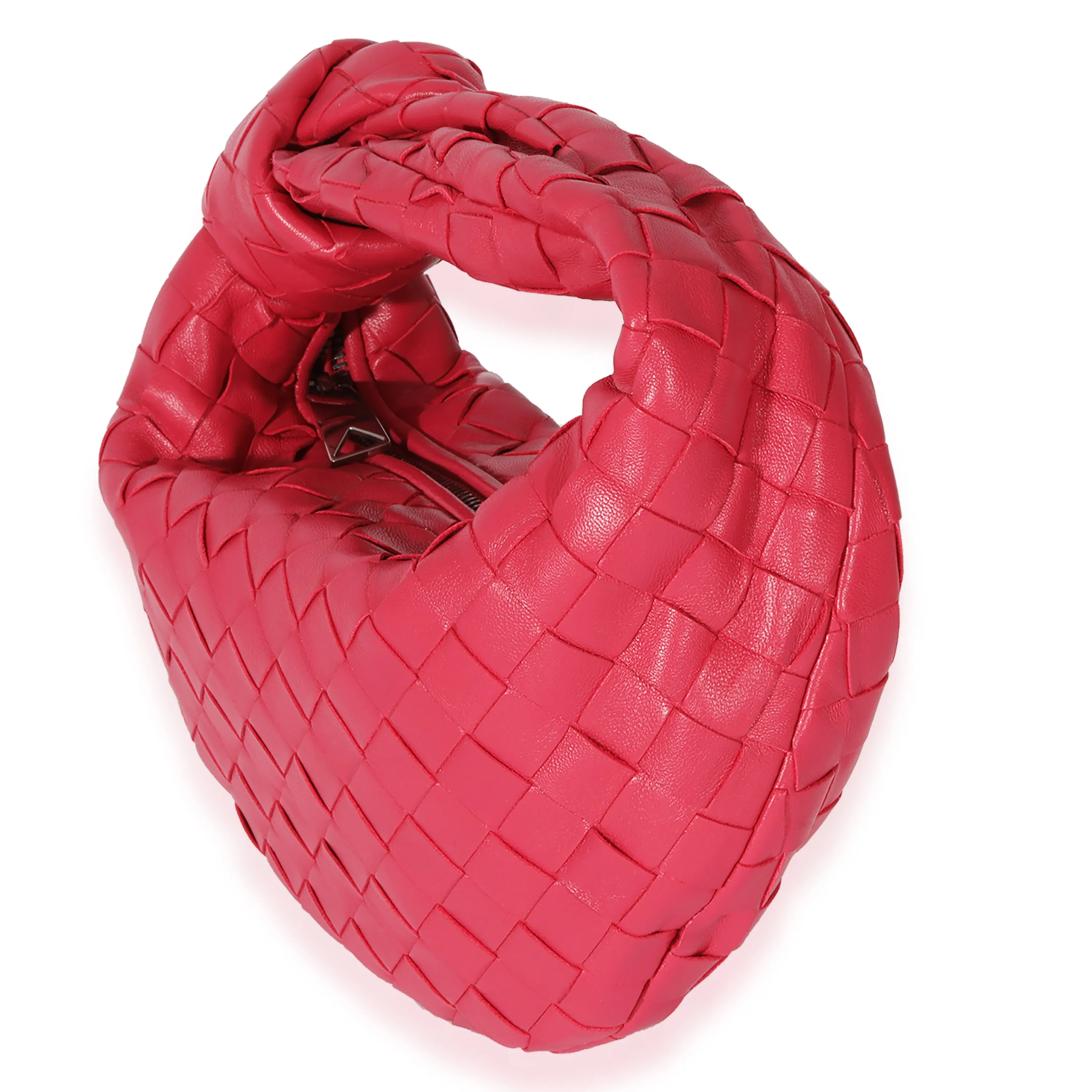 Bottega Veneta Pink Intrecciato Leather Jodie