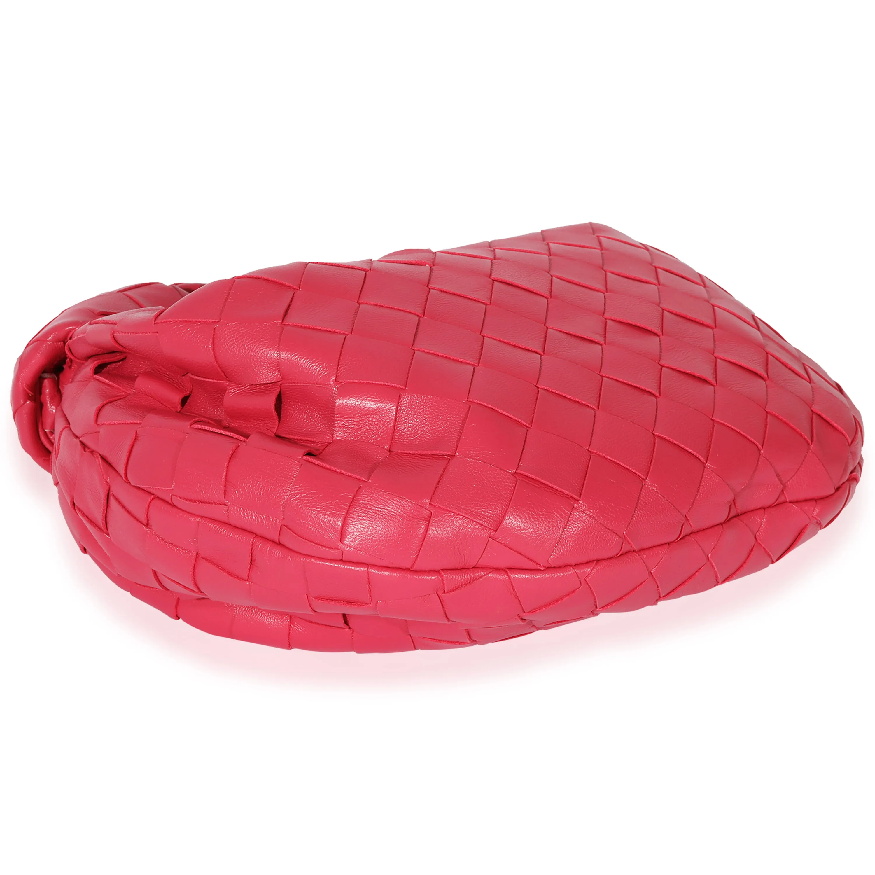 Bottega Veneta Pink Intrecciato Leather Jodie