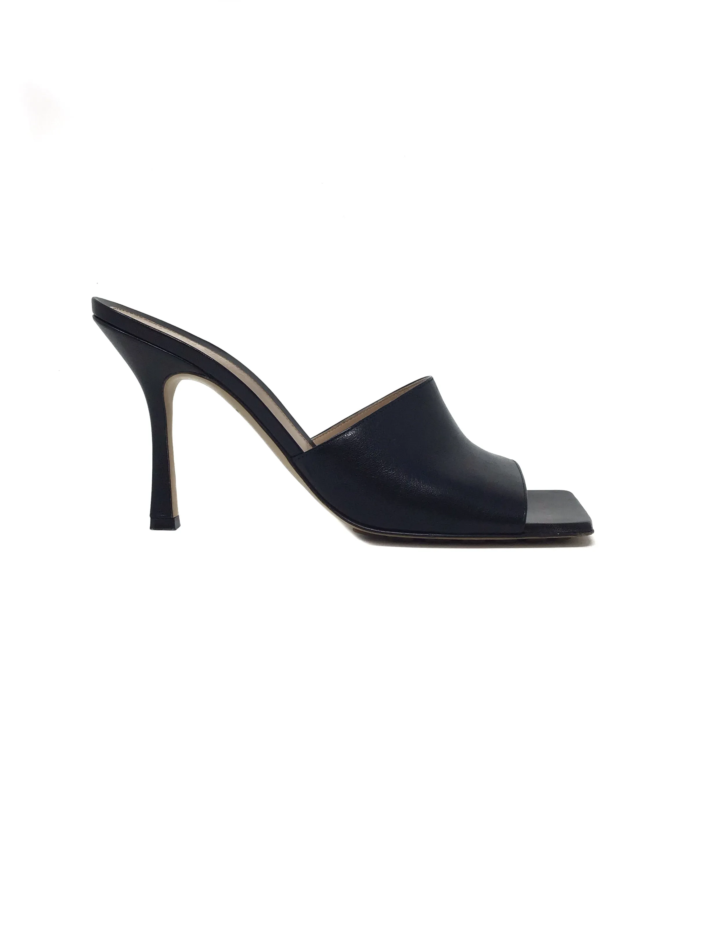 Bottega Veneta 'Stretch' Leather Square Toe Mule