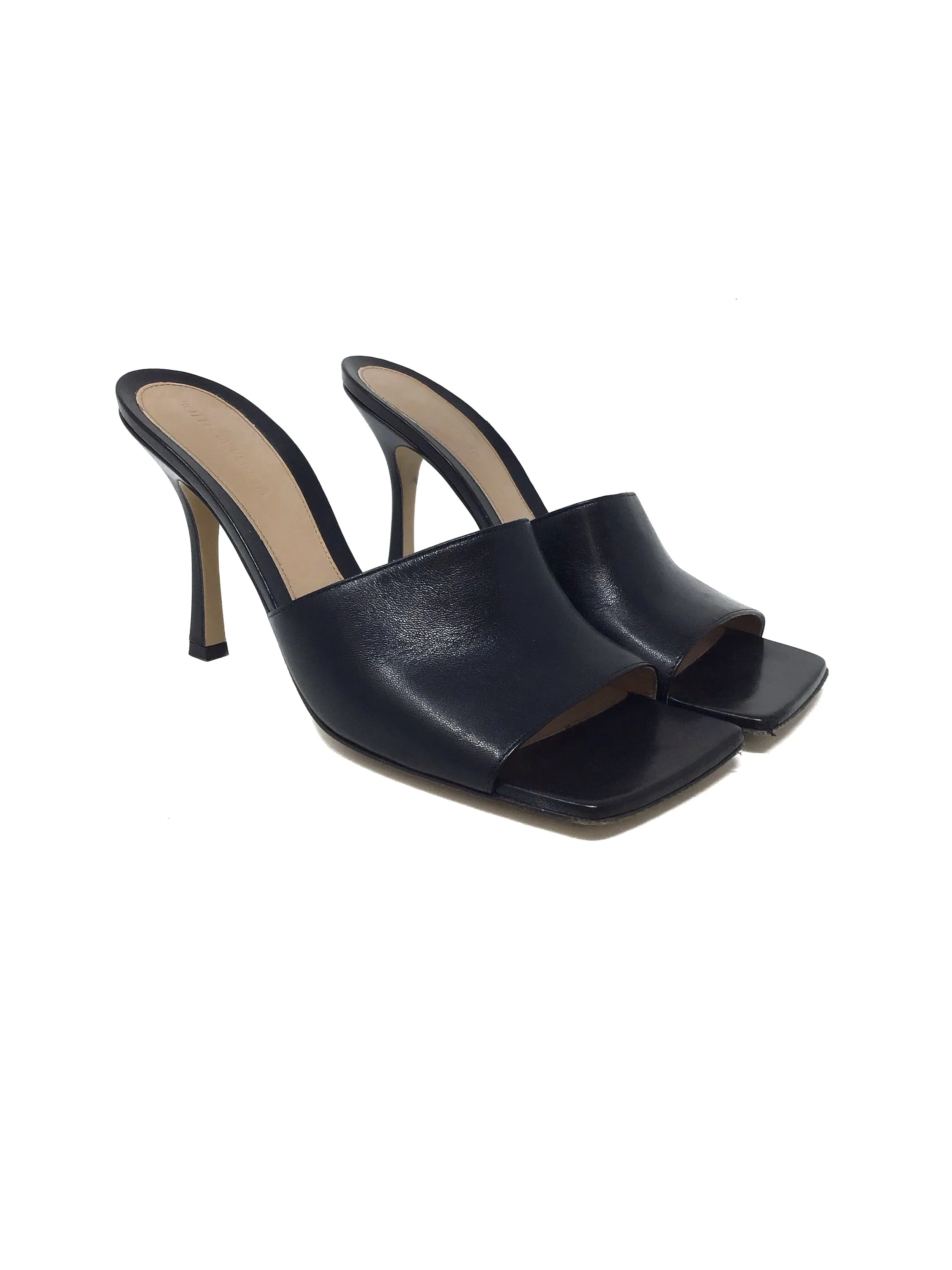 Bottega Veneta 'Stretch' Leather Square Toe Mule