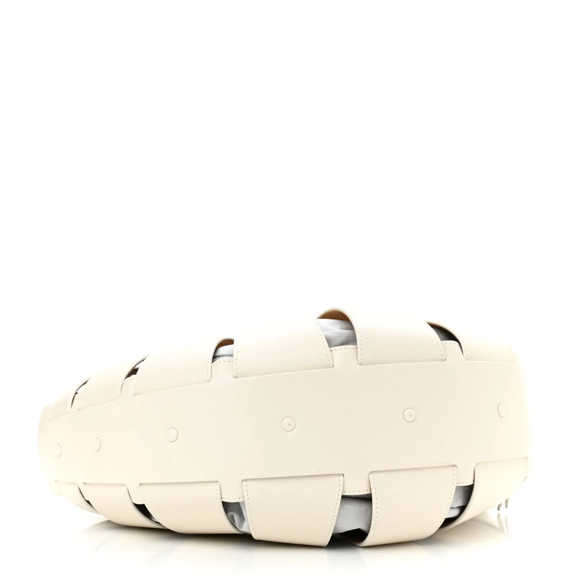 Bottega Veneta The Shell Bag Frost White French Calfskin