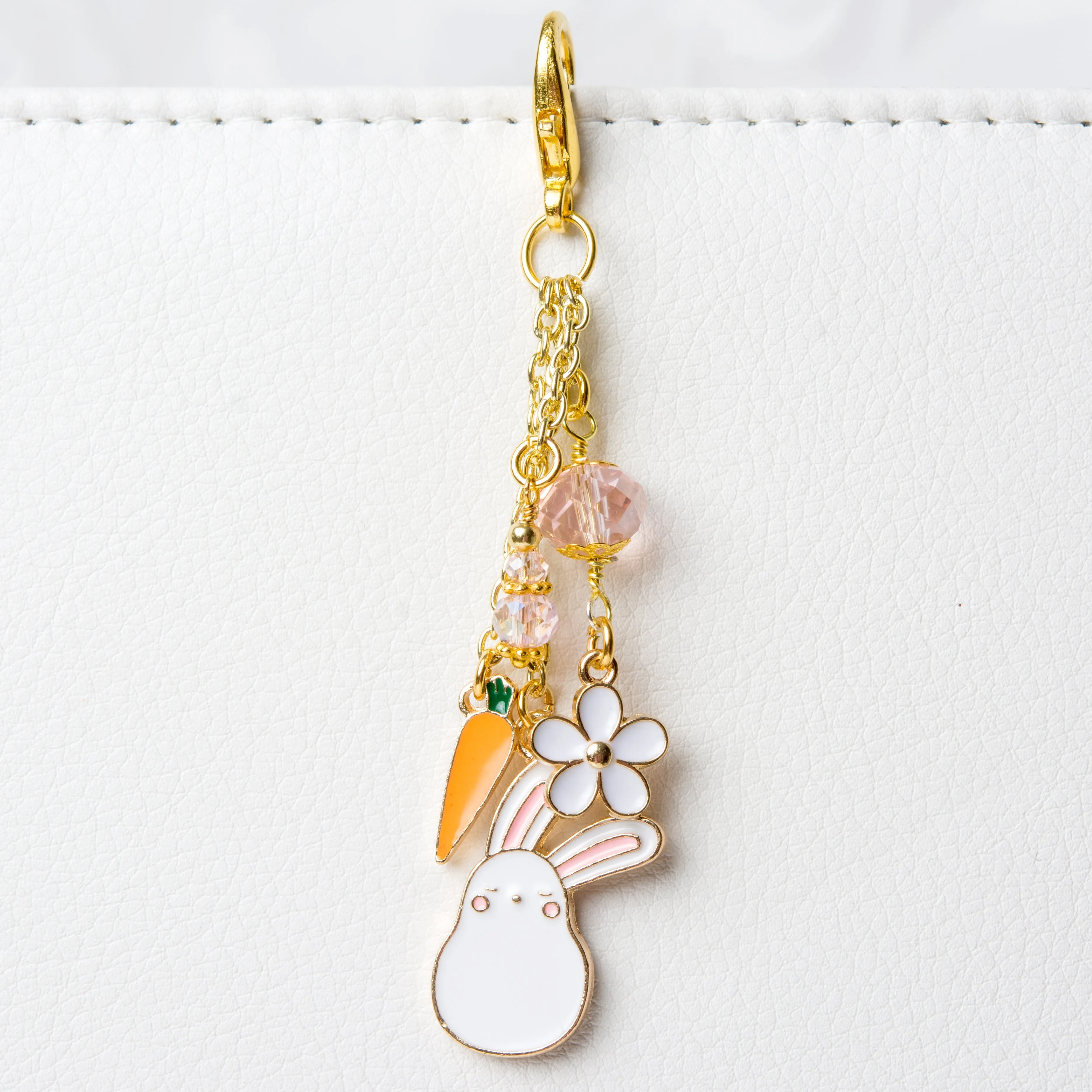 Bunny and Carrot Traveler's Notebook Charm