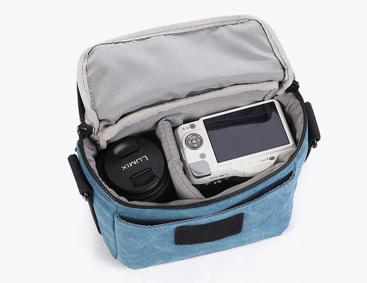 Canvas Camera Bag Case Bag  For Canon EOS M10 M6 M5 SX60 SX50 SX30 SX510 1100D 1200D 1300D 450D 500D 600D 550D 18-55mm lens