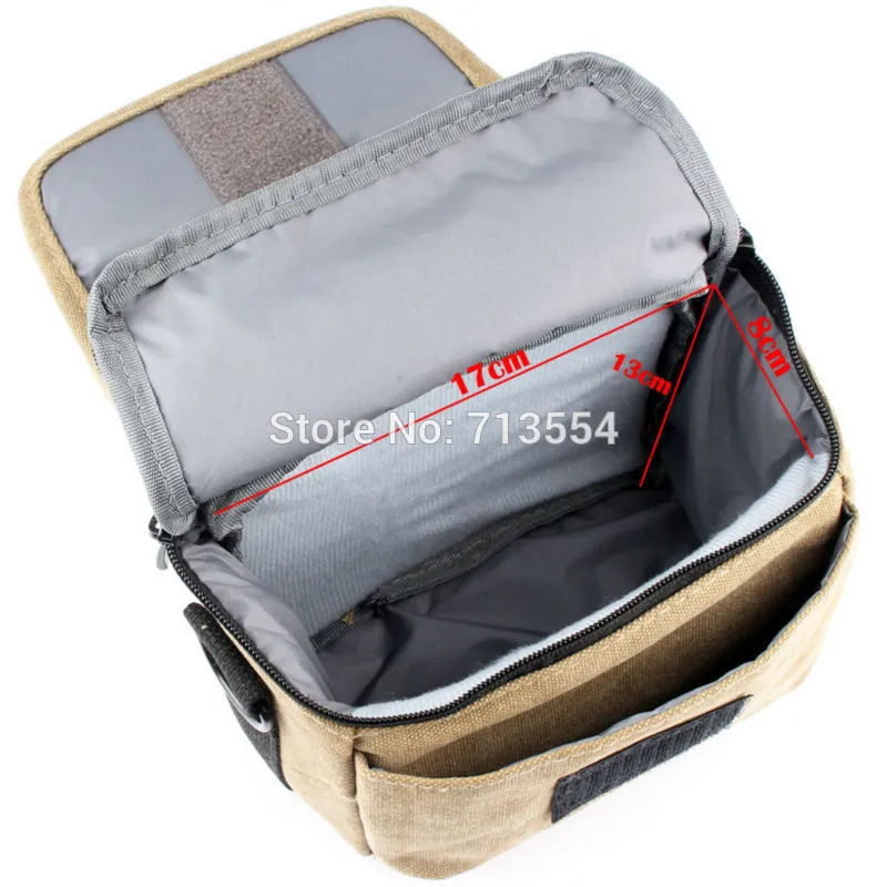 Canvas Camera Bag Case Bag  For Canon EOS M10 M6 M5 SX60 SX50 SX30 SX510 1100D 1200D 1300D 450D 500D 600D 550D 18-55mm lens