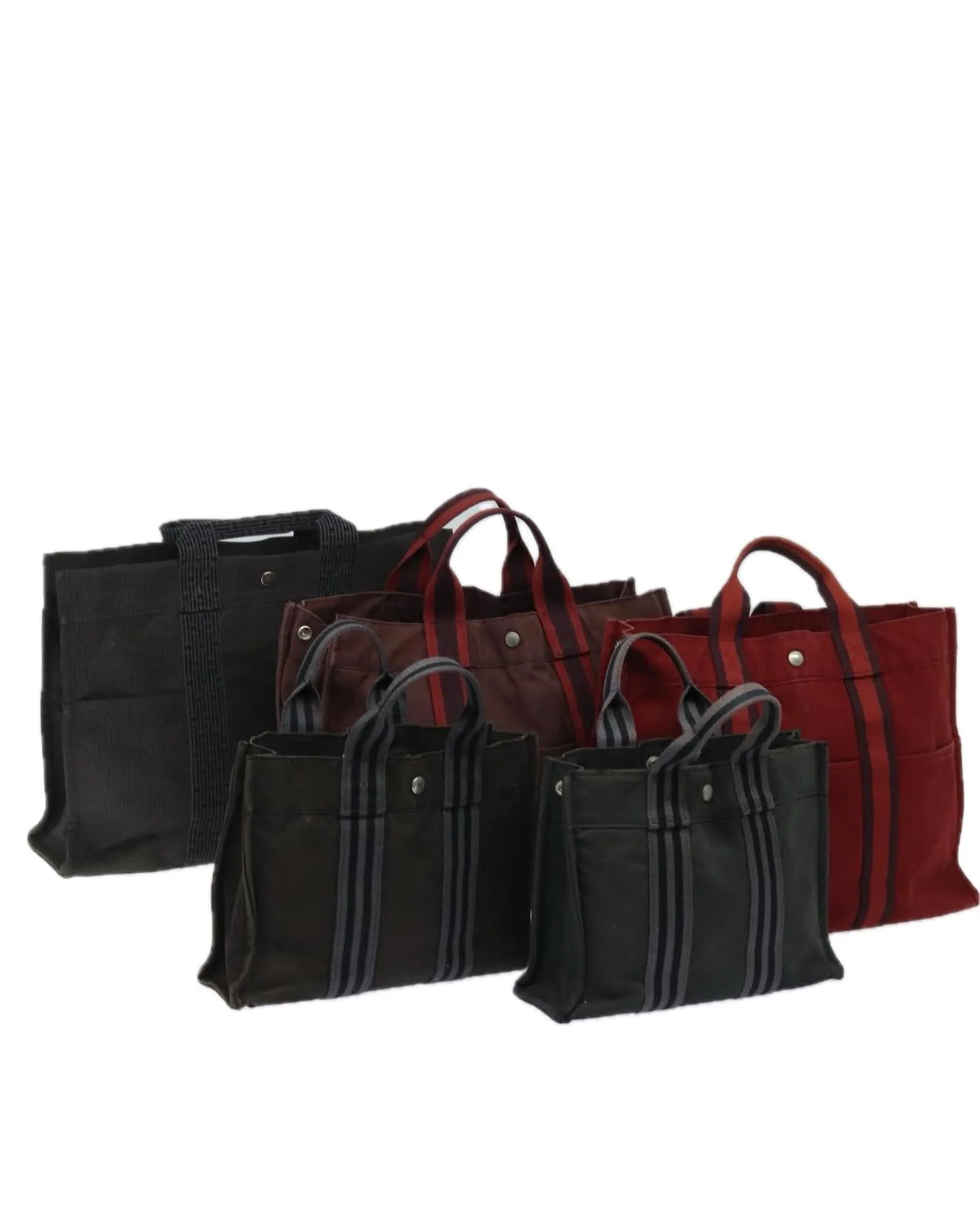 Canvas Tote Bag with Handle Drop and Multi-Set