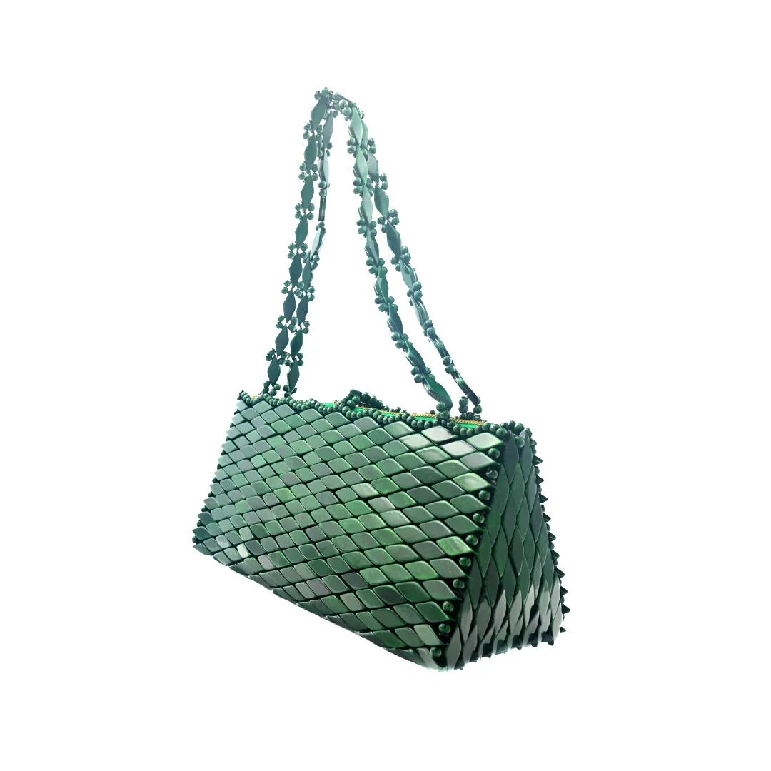 Capri Shoulder Bag - Emerald Green