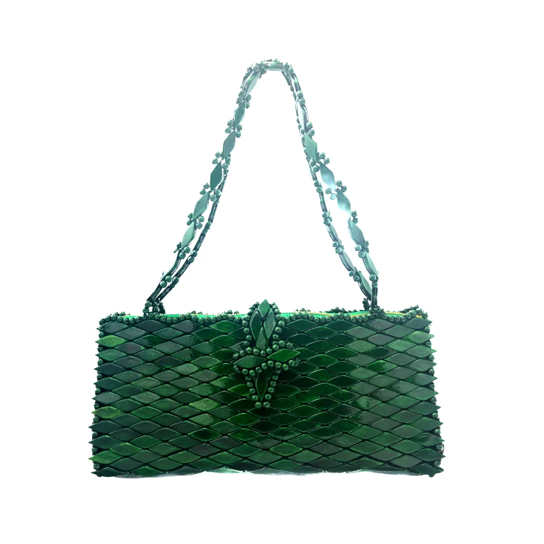 Capri Shoulder Bag - Emerald Green