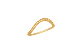 Celine Daoust Curved Diamond Ring