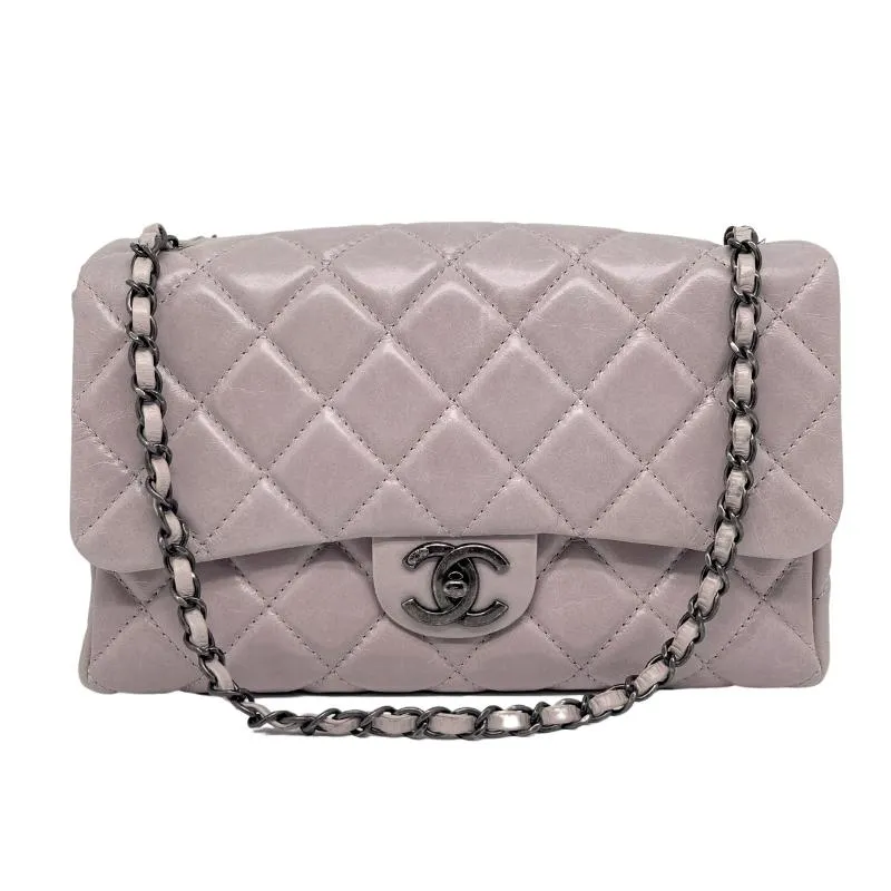 Chanel Classic Grey Jumbo Single Flap Bag