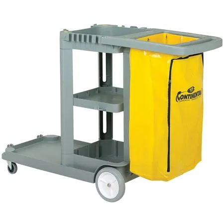 Continental Janitor Carts-Gray