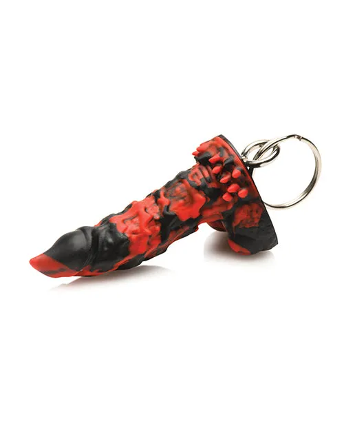 Creature Cocks Fire Demon Keychain - Red/Black