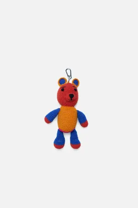 Crochet Teddy Bear Keychain Charm