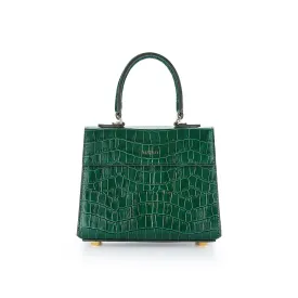 Emerald Croc Elizabeth Bag