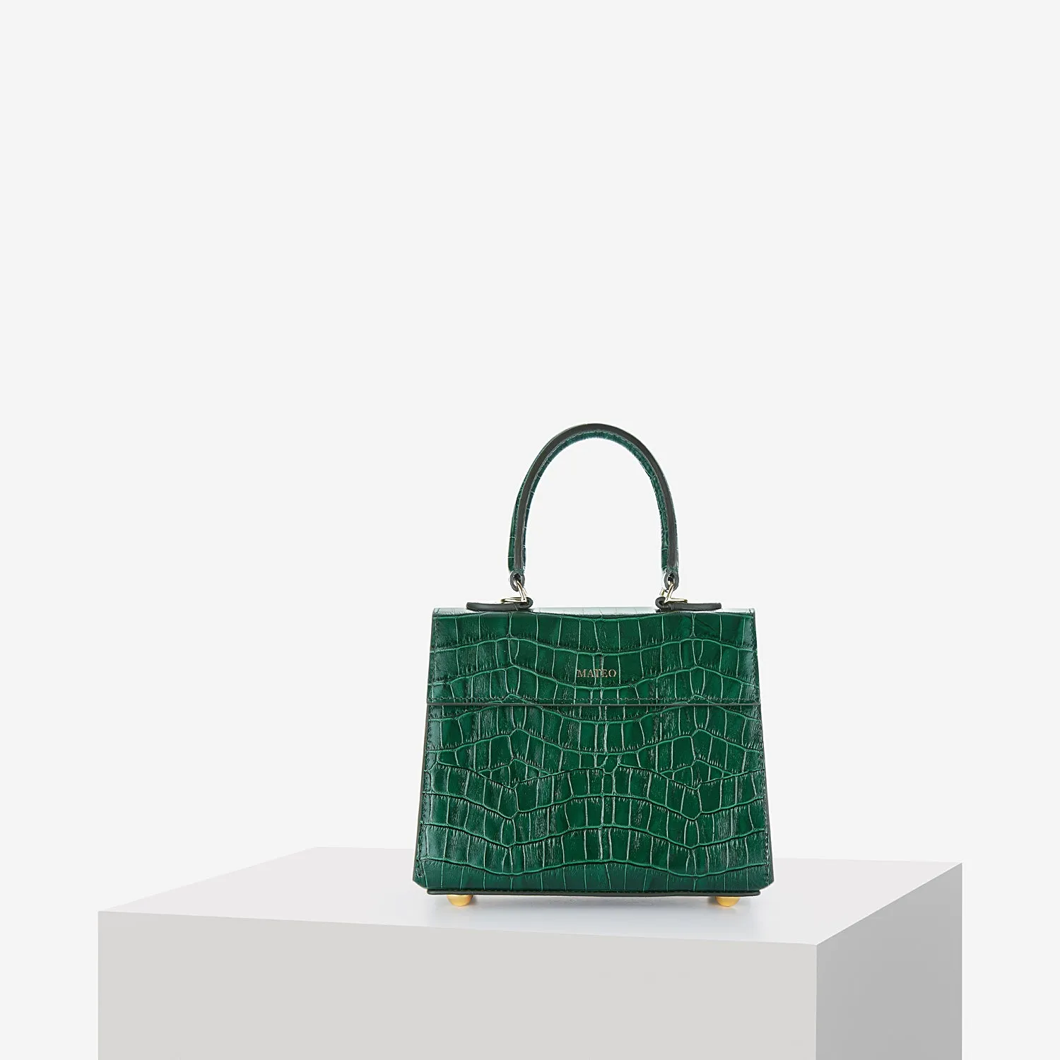 Emerald Croc Elizabeth Bag