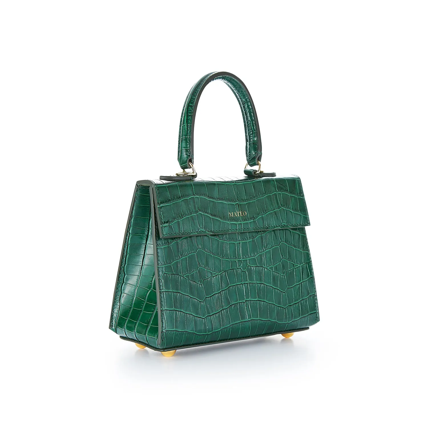 Emerald Croc Elizabeth Bag