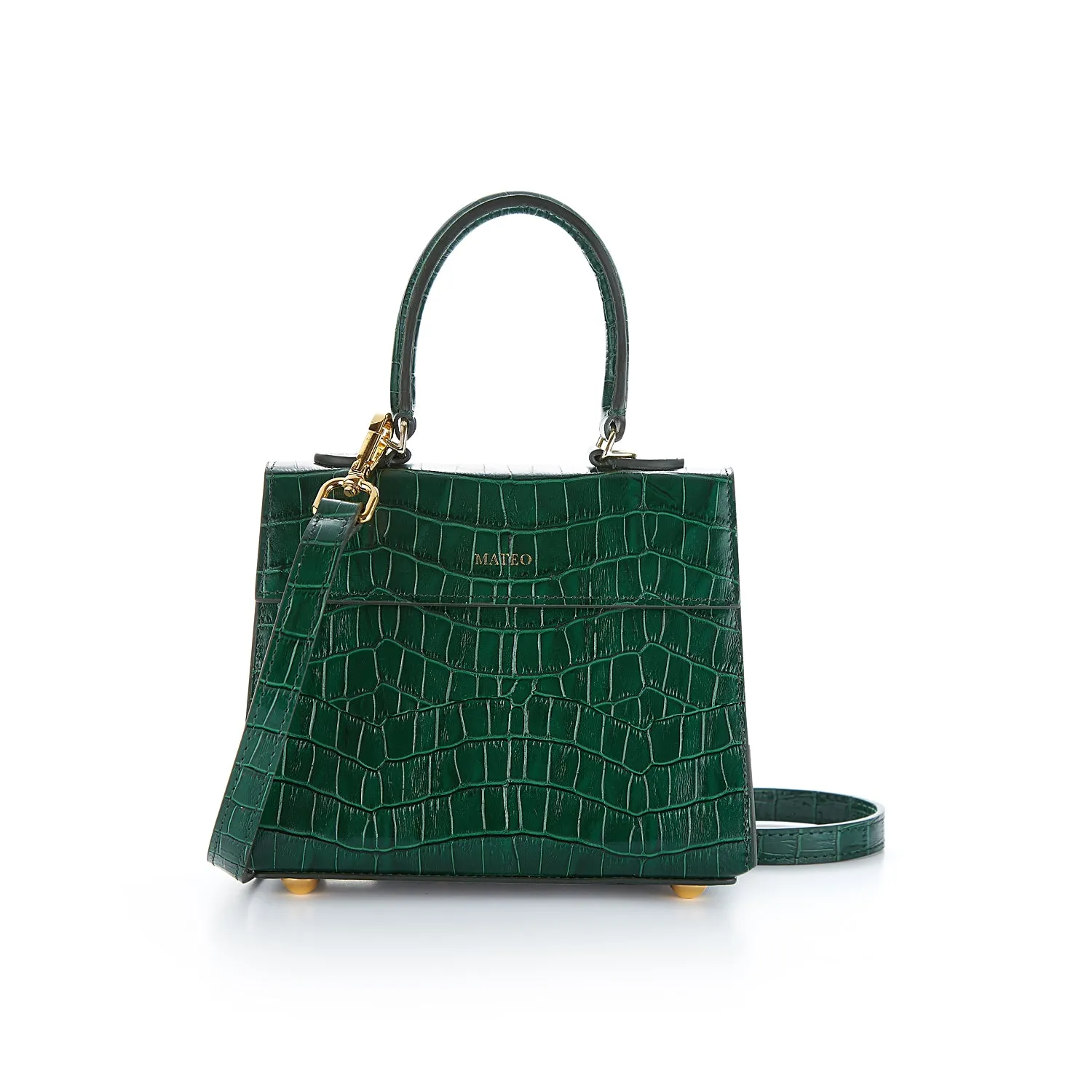 Emerald Croc Elizabeth Bag