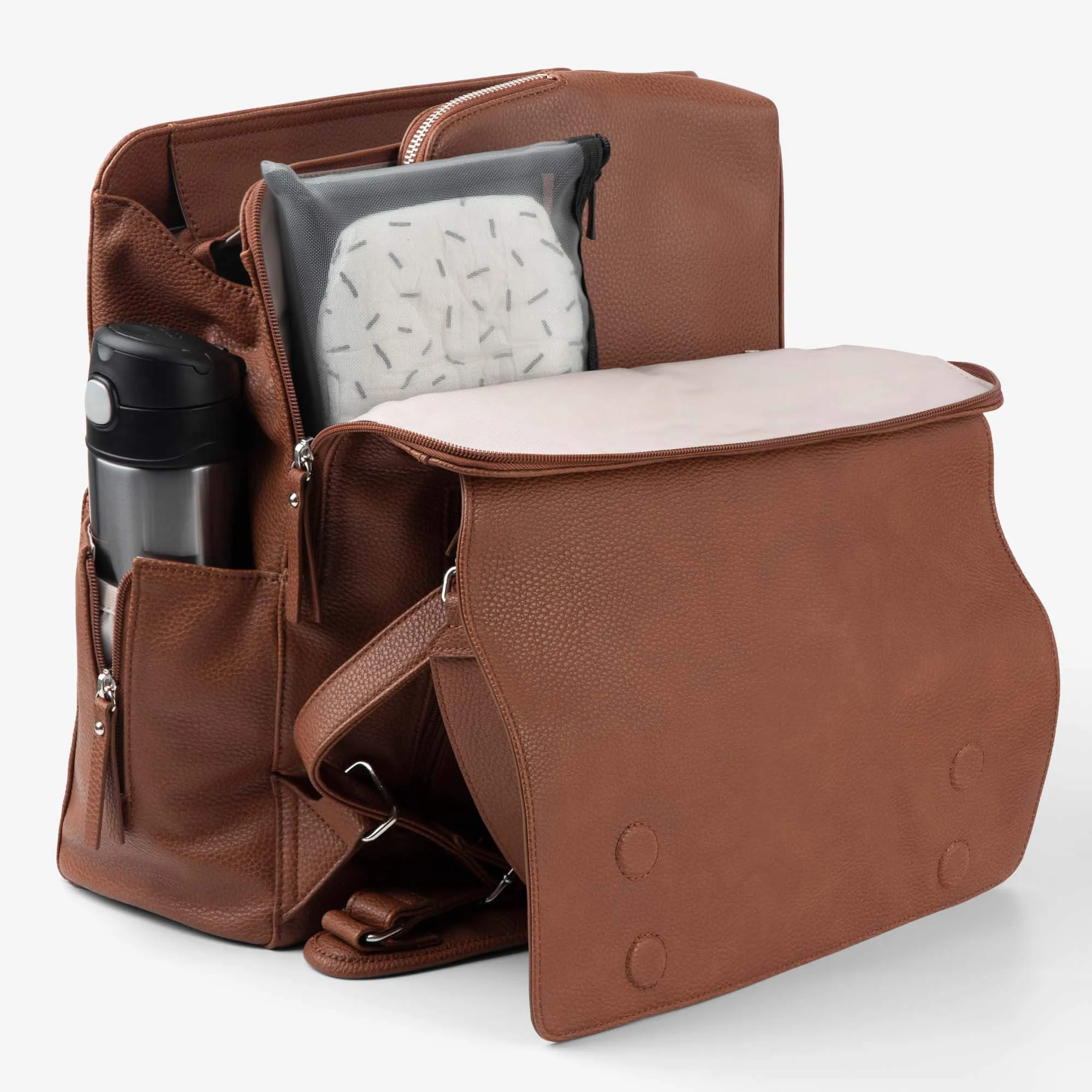 Emmy Backpack (Vegan) Pebbled Tan