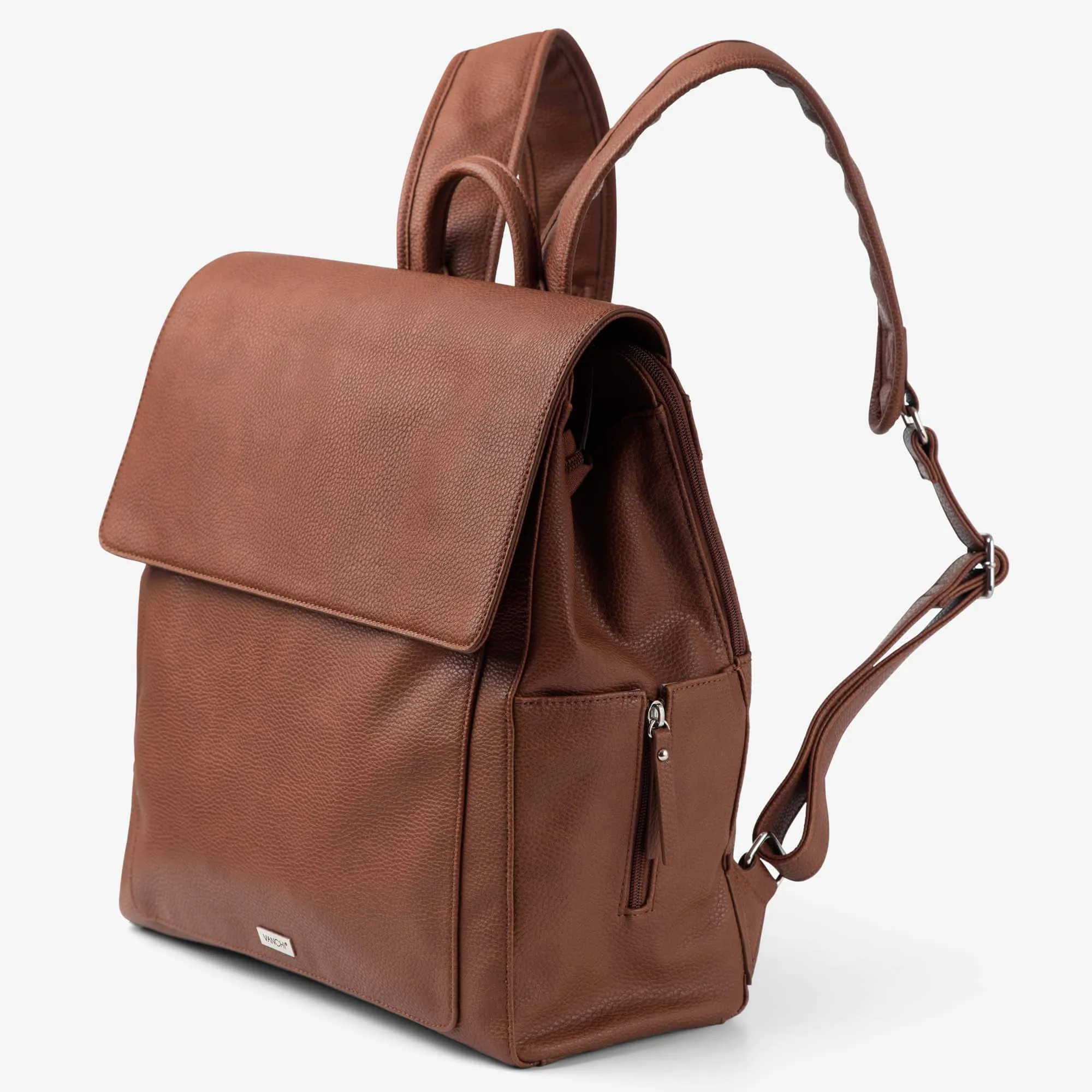 Emmy Backpack (Vegan) Pebbled Tan