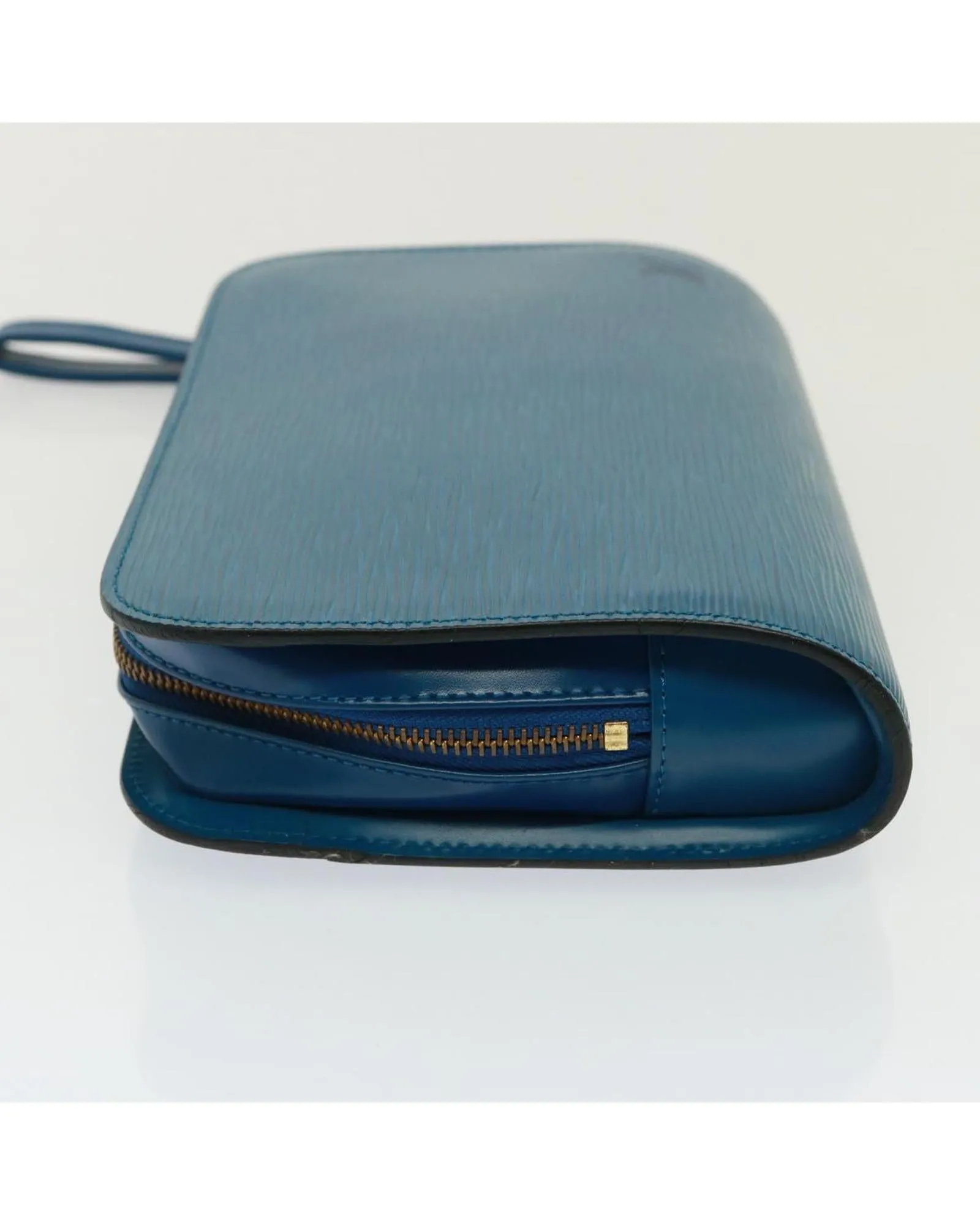 Epi Leather Clutch Bag with Dust Bag and Item Box