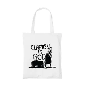 Eric Clapton Tote Bag - Clapton Is God