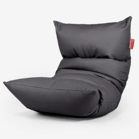 Eva Lounger Bean Bag - Vegan Leather Black