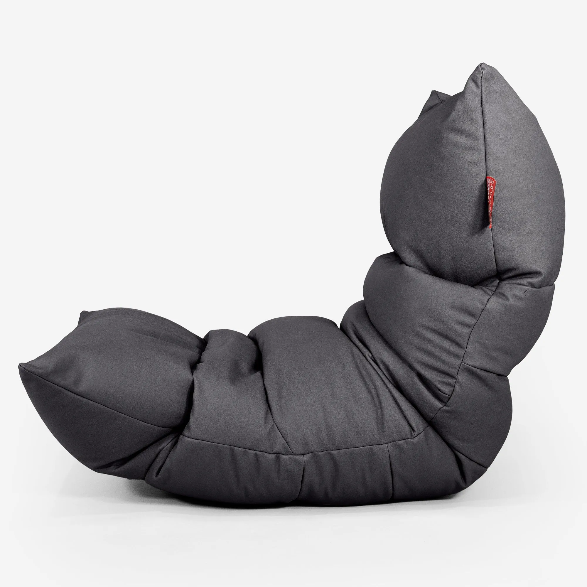 Eva Lounger Bean Bag - Vegan Leather Black