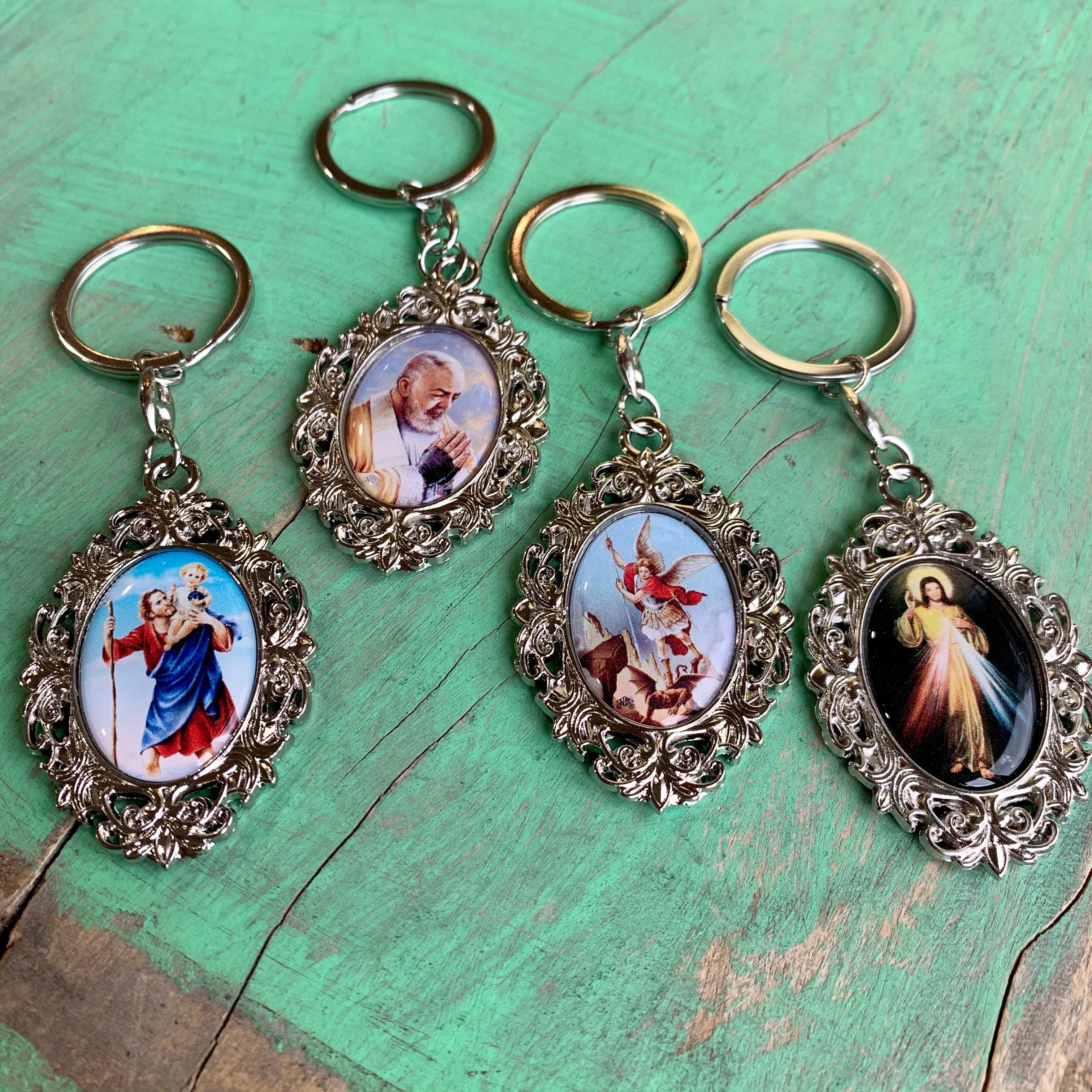 Fancy Saint Keychains