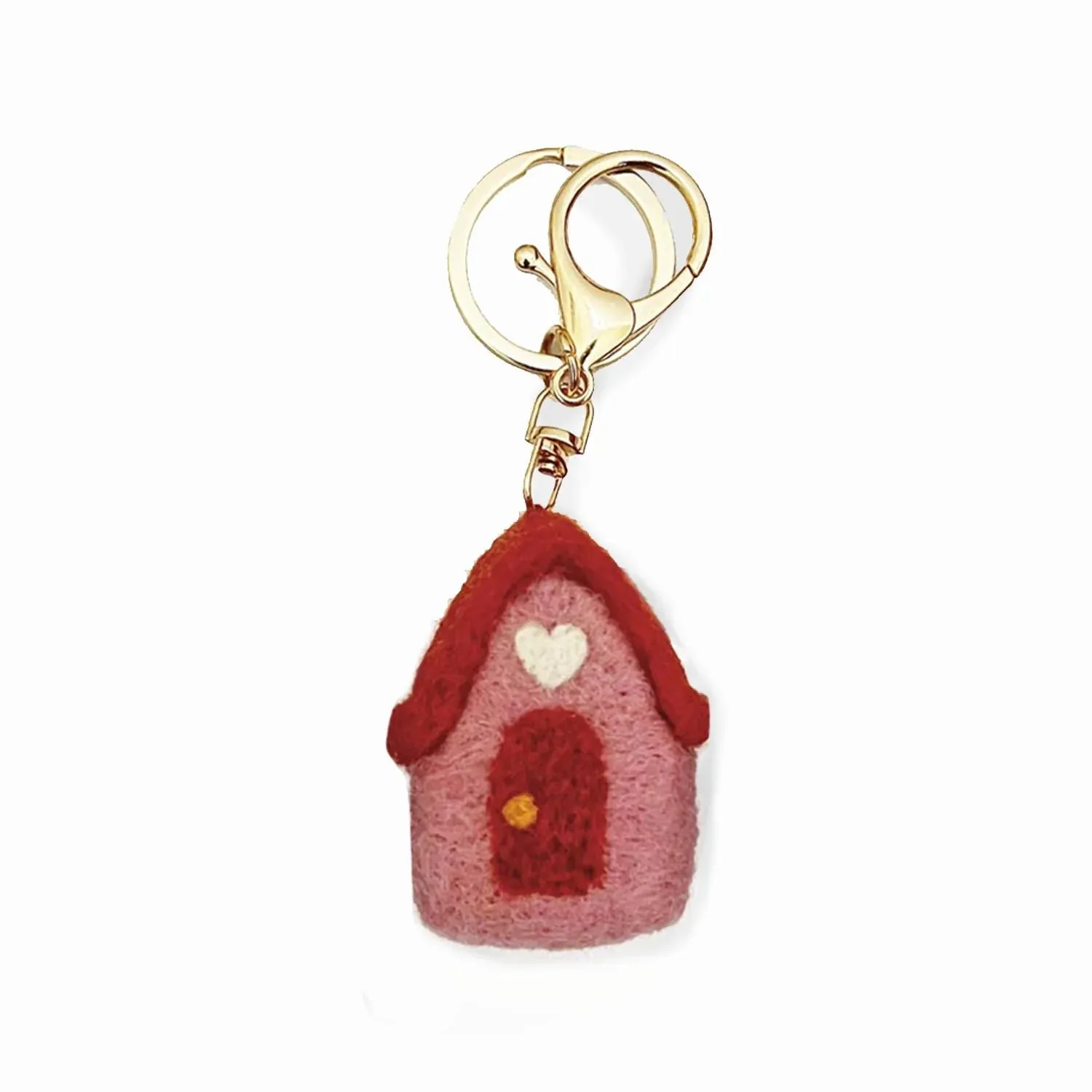 Felt House Keychain